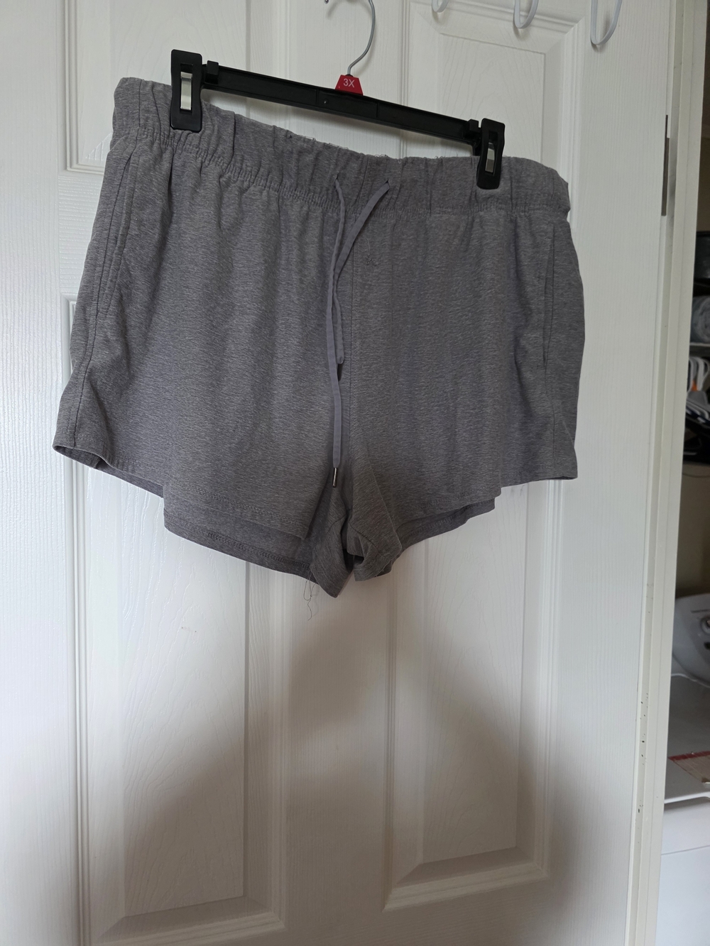 Casual Grey Drawstring Lounge Shorts